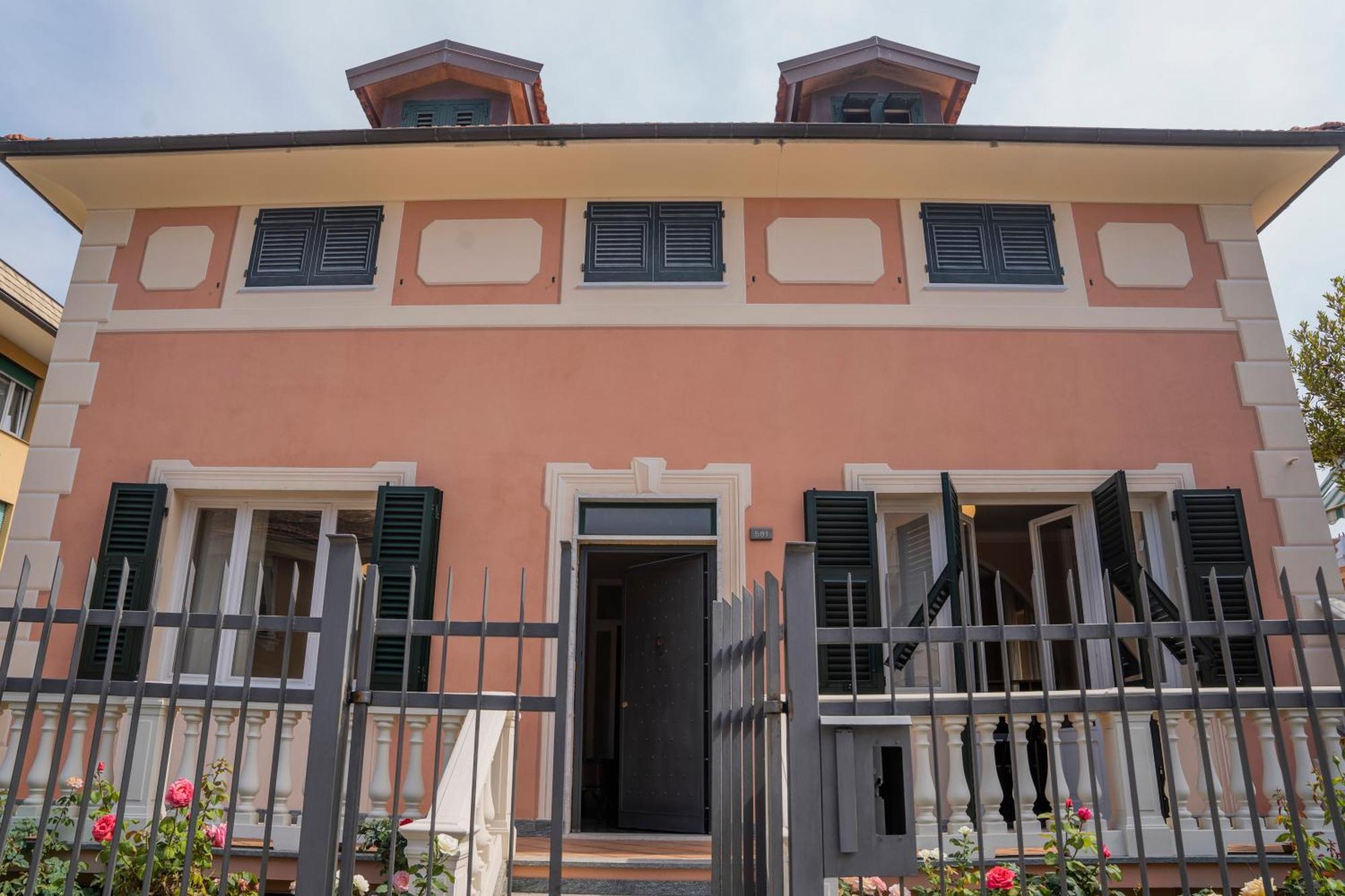 050 - Villa Genny Appartamento Lauro Sestri Levante Eksteriør billede