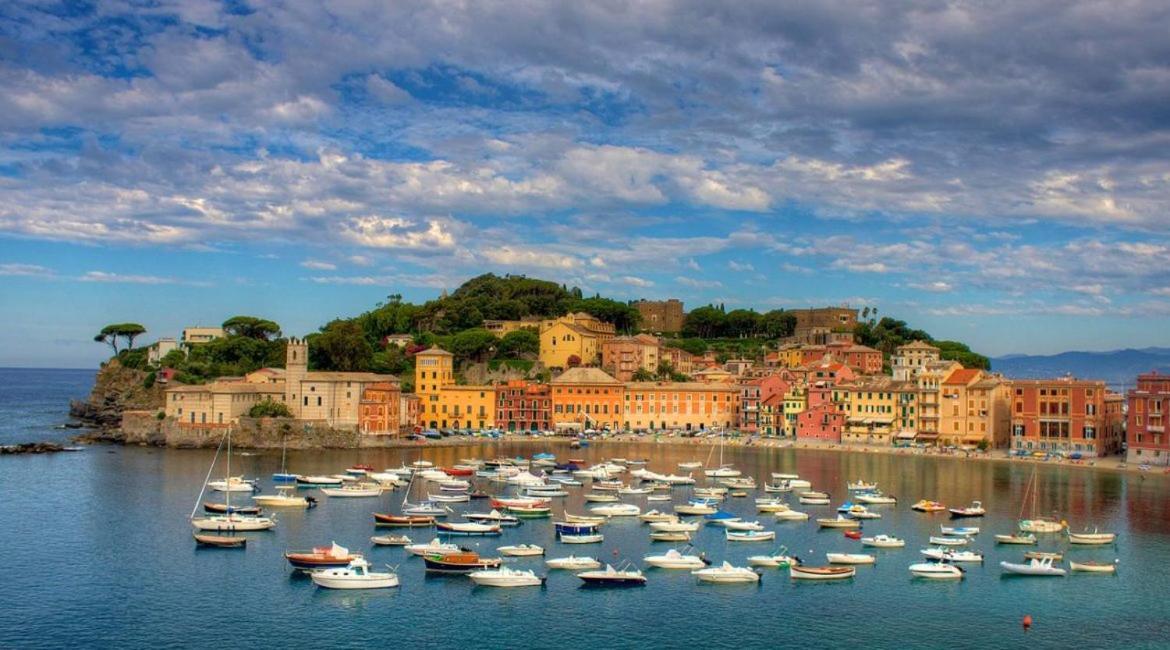 050 - Villa Genny Appartamento Lauro Sestri Levante Eksteriør billede